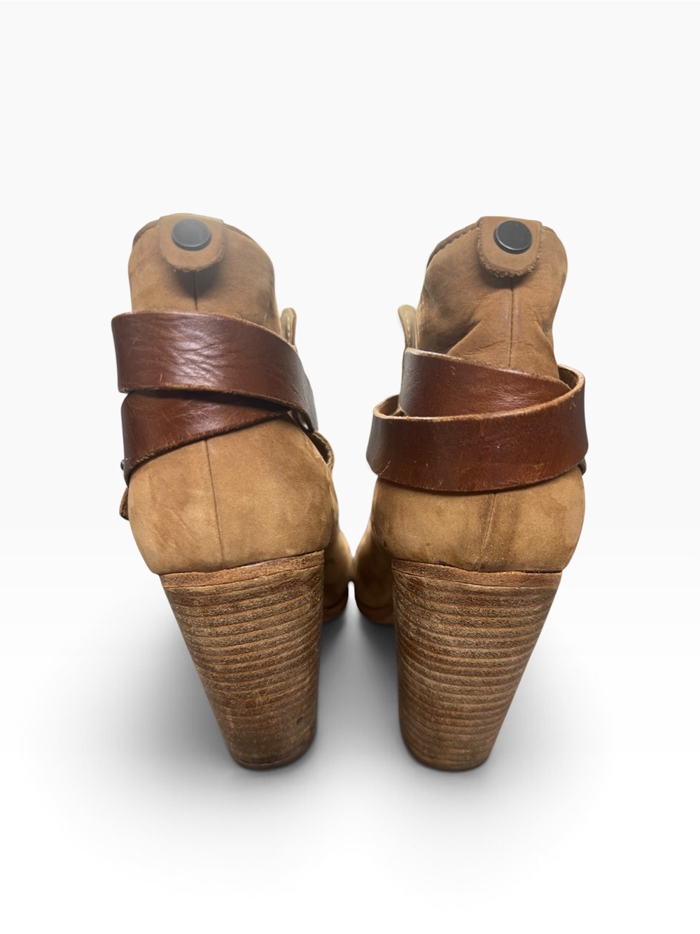 Rag And Bone Harrow Tan Suede Ankle Boots Size 40 10 Equivalent - Picture 6 of 8